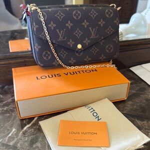 LV Gold and Brown Monogram Crossbody Bag